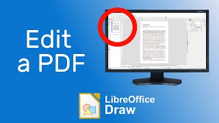 How To Edit a PDF For Free With LibreOffice Draw [upl. by Alleon]