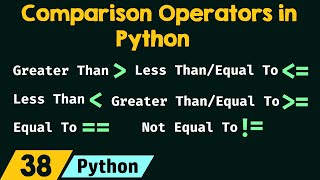 Comparison Operators in Python [upl. by Leverett]