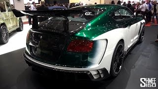 FIRST LOOK Mansory GT Race 1000hp Bentley Continental  Geneva 2015 [upl. by Hsiri239]