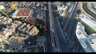 Aerial View of the Milpitas BART Station [upl. by Cressy708]