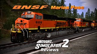 BNSF Marias Pass Route Review  Trainz Simulator 2 Reviews [upl. by Ashlie971]