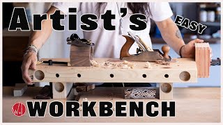 MAKE A PORTABLE WORKBENCH FREE PLANS Take Your Woodworking Anywhere [upl. by Gunar]