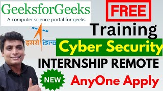 Free Training By Government quotCyber Security amp Softwarequot  Internship Hiring  Student Freshers ISRO [upl. by Alag442]