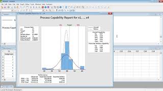 Capability Cp Cpk Pp Ppk Analysis in MINITAB explained [upl. by Hanni]