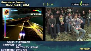 FZero GX  SPEED RUN 02530 Very Hard by CGN AGDQ 2014 [upl. by Arreip]