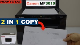 Canon Imageclass MF3010 Copy Setting 2In1 Copy Demo [upl. by Cammie]