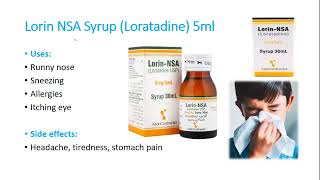 Lorin NSA syrup  Uses  Side effects  UrduHindi [upl. by Ern]