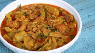 মুরগির মাংস দিয়ে লাউ রান্না  Chicken with Bottlegourd  Bottle gourd curry  Chicken  Lau Recipe [upl. by Burd]