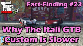 Spoilers vs Downforce Why The Itali GTB Custom is Slower  GTA FactFinding №23 [upl. by Aniara]