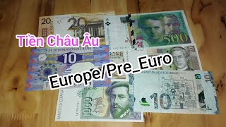 Tiền giấy thế giớiEuropepreeuroBanknotes world collectibleSuutaptien1988 [upl. by Vig670]