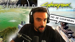 Illojuan reacciona a Starfield vs Cyberpunk 2077 [upl. by Ellennoj718]