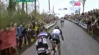 Attaque Gilbert Cancellara Tour des Flandres Ronde van Vlaanderen 2011 [upl. by Saxon]