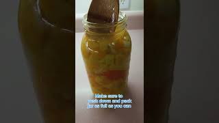 Mango Habanero Hot Sauce Pt 1 canning fermentation homestead foodpreservation garden homegrown [upl. by Steere]