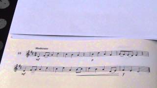 Violin Grade 2 Sight Reading No 10 Moderato [upl. by Anatlus91]