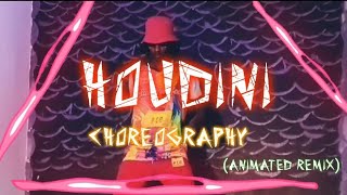 HOUDINI • Travis Scott Ft playboi Carti • Choreography Animated Remixbuduthegod [upl. by Liba]