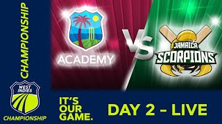 🔴 LIVE WI Academy v Jamaica  Day 2  West Indies Championship 2024  Thursday 14th March [upl. by Canute235]