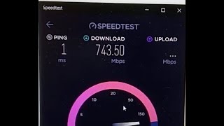 743mbps fibre line FAST COVID VUMA FTTH line speed upgrade now [upl. by Tillion]