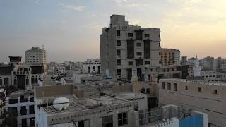 4K Aerial view of old houses with wooden mashrabiyas in alBalad quarter Jeddah Saudi Arabia [upl. by Atikim609]