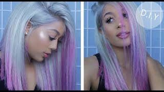 HOW TO EASILY Dye 613 Blonde To PINK UNICORN Hair How To Dye Your Hair Ombre Pink For Beginners [upl. by Onabru]