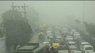 Toxic smog chokes India capital [upl. by Pavia]