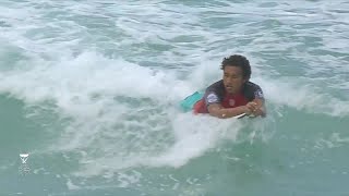 Moniz vs McGill vs Valiere vs Minamishen  Trials R1 H6  Billabong Pipe Masters 2018 [upl. by Lehsreh]