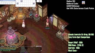 Best Spot to Farm Zeny LOWRATE CLASSIC  GatherRO  Ragnarok Online 9950 [upl. by Vatsug]