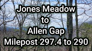 Jones Meadow to Allen Gap Southbound Milepost 2974 to 290 [upl. by Nolrac]