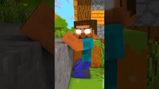 Zombie kidding with Herobrine minecraft minecrftpe minecraftmeme [upl. by Ttennaej]