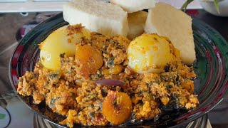 How To Make Ghanaian EgushiAgusiAkatewa StewLumpy Egushi Stew [upl. by Hebner]