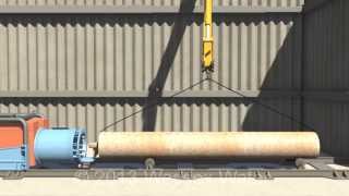 Trenchless technology  auger bore [upl. by Ynohtna777]