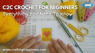 How To Corner To Corner Crochet C2C PART 2  Crafting Happiness [upl. by Brittne]