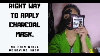 RIGHT WAY TO USE CHARCOAL PEEL OFF MASK FOR BEST RESULTS REVIEW AND DEMO ANITA DHIMAN [upl. by Dare]