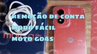 smartphone remoção de conta Google modo fácil moto g04s [upl. by Jeuz758]