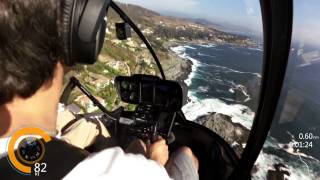 HELICOPTER Flight ROBINSON R66  G500H  Zapallar Chile [upl. by Aikemahs]