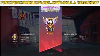 FREE FIRE MOBILE PANEL AUTO KILL amp HEADSHOT  BY ROBIULTEAMVIP [upl. by Stormy]