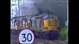 Class 37 thrash  Mossend 15690 [upl. by Enelcaj685]