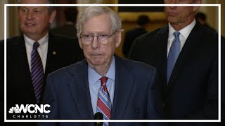 Senate GOP leader Mitch McConnell appears to freeze up again [upl. by Eiramyelhsa112]