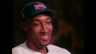 Scottie Pippen Interview with Hannah Storm Upon Being Traded to the Houston Rockets NBC 1999 [upl. by Zarihs]