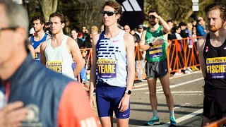 Cooper Teare takes down the field for victory at 2024 BAA 5k [upl. by Konstantin]