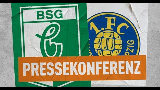 Pressekonferenz zum Leipziger Derby zwischen der BSG Chemie Leipzig und dem 1 FC Lokomotive Leipzig [upl. by Yarled]