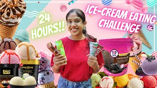 I Ate Only ICE CREAM For 24 Hours Super Fun Challenge [upl. by Dhiren]