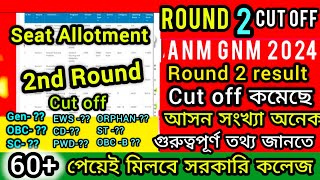 ANM GNM 2nd Round Cut Off 2024 ANM GNM 2nd Counselling Result 2024  ANM GNM 2nd Round Cut Off 2024 [upl. by Rovert]