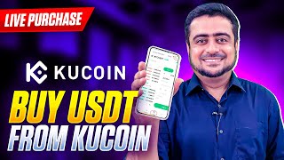 How To Buy USDT On KuCoin  Live Buy [upl. by Nabroc894]