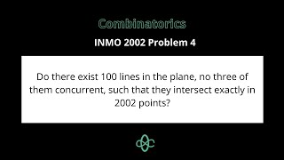 Combinatorics  INMO 2002 Problem 4  Indian National Math Olympiad  Cheenta [upl. by Ennairej]