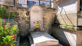 Tombe de Fred CHICHIN des Rita Mitsouko cimetière de Montmartre Paris [upl. by Sachi]