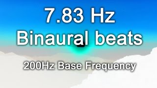 783Hz Schumann Earth Resonance 8 Hours Theta Binaural Beats 200Hz Base Frequency [upl. by Eedrahc]