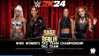 WWE 2K24 BASH IN BERLIN  Bianca Belair amp Jade Cargill VS The Unholy Union [upl. by Danyluk]