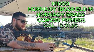 7mm PRC RELOADS WITH H1000 AND HORNADY 180GR ELD M ON SAVAGE 110 TRAIL HUNTER PART 2 [upl. by Brag]