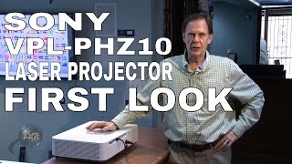 First Look at Sonys New VPLPHZ10 WUXGA Laser Projector [upl. by Erialb355]