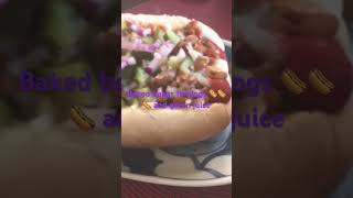 Baked beans hotdogs and green juice lunch lunchboxideas hotdog chrisleon9769 bakedbeansfood [upl. by Neerom811]